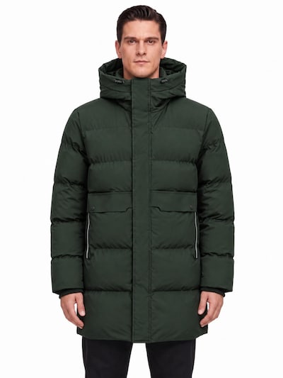 ALLTHEMEN Winter Coat 'Lichtnaht' in S in Dark green, Item view