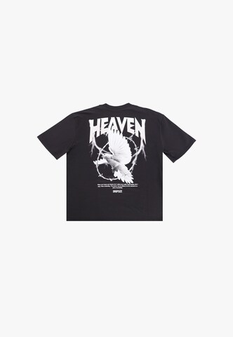 Dropsize Tričko 'Heaven Dove' – černá