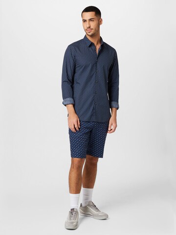 BOSS Black Regular fit Button Up Shirt 'Roger' in Blue