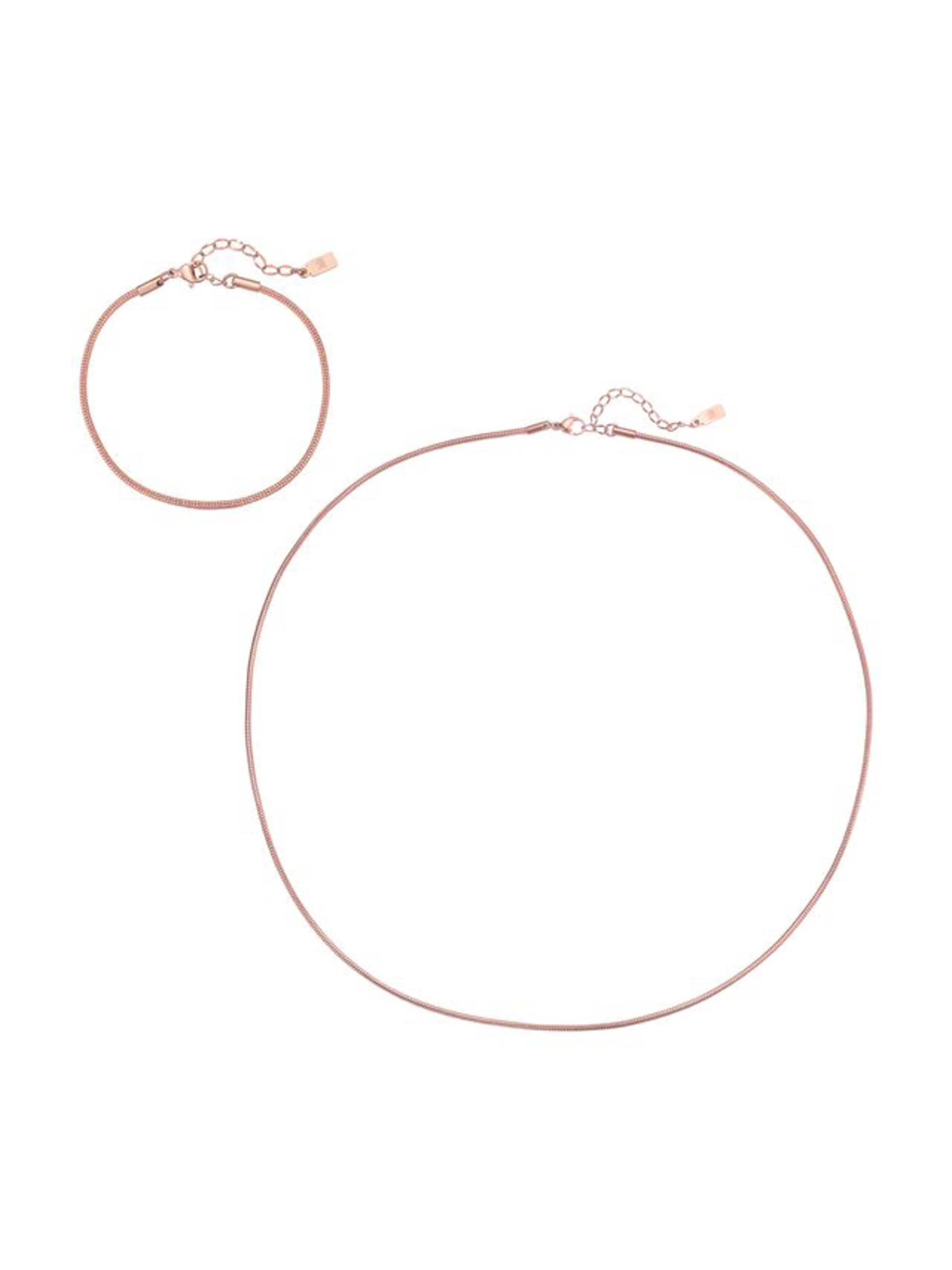 Parure de bijoux 'Edge Snake' Hey Happiness en or : devant