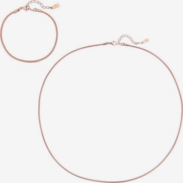 Parure de bijoux 'Edge Snake' Hey Happiness en or : devant