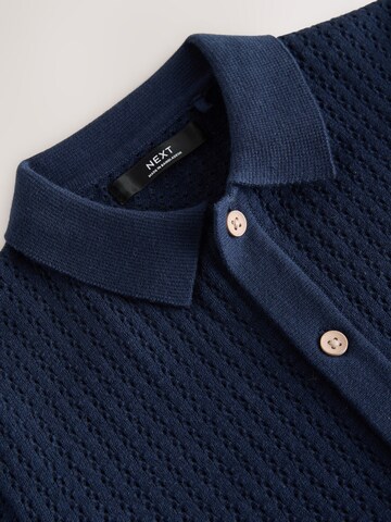 Next Плетена жилетка в синьо