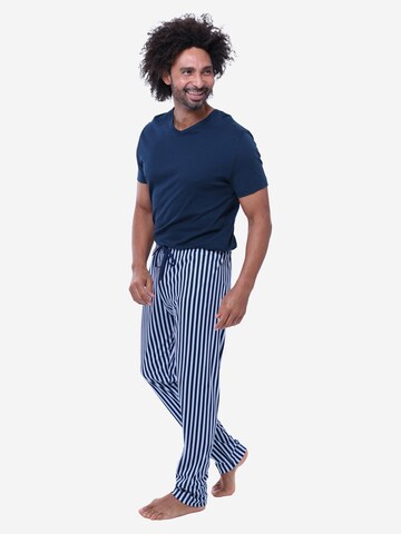 Mey Pajama short 'Graphic Stripes' in Blue