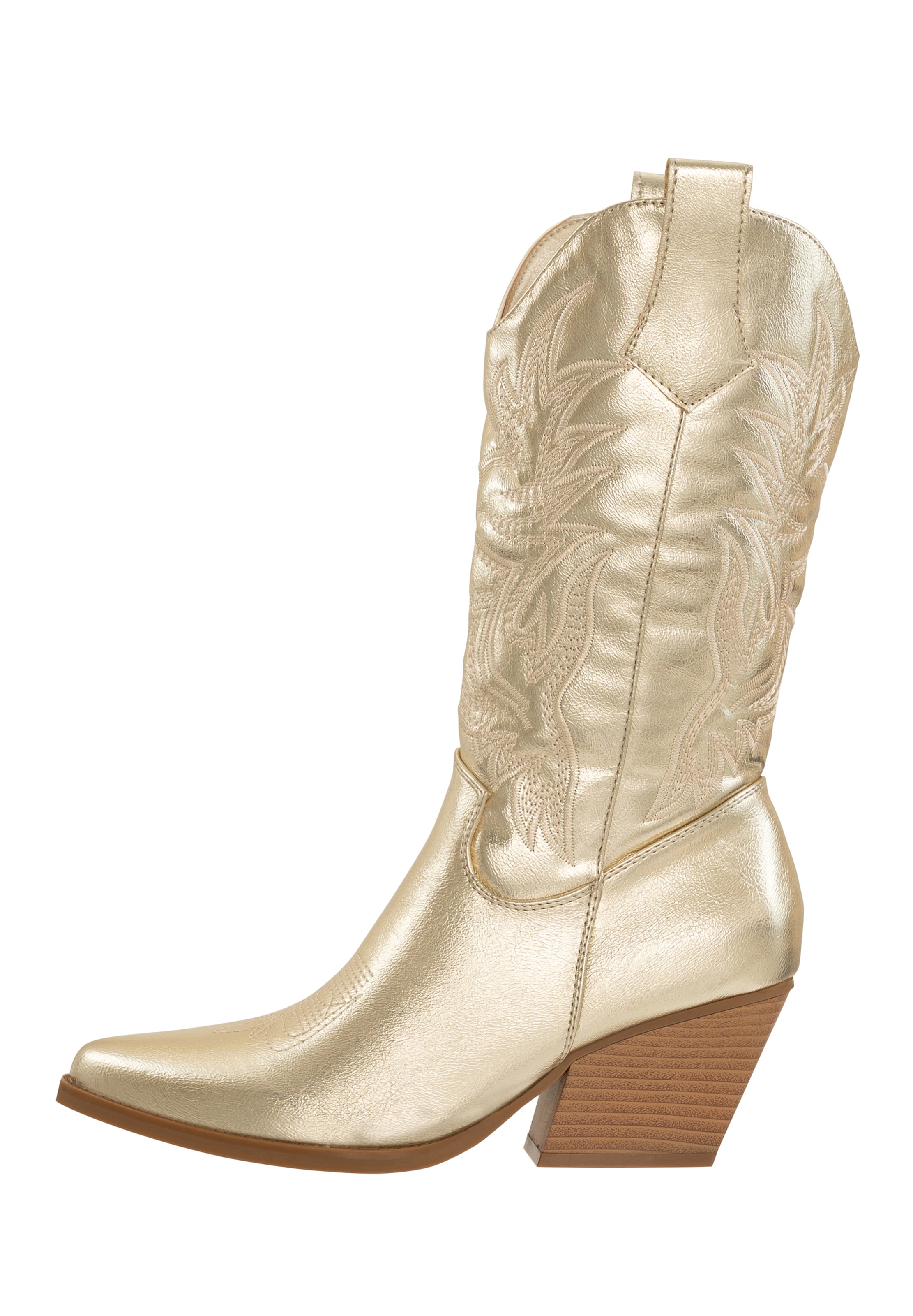 Salinyang Comwboystøvler i guld
