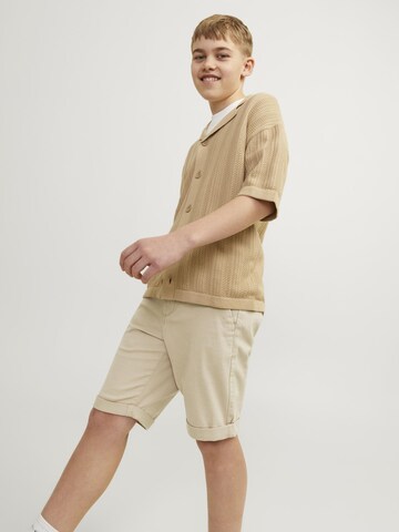 JACK & JONES MINI Regular Pants 'JPSTDavid' in Beige