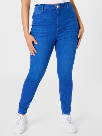 River Island Plus Skinny Jeans 'MERCURY' in Blue: front