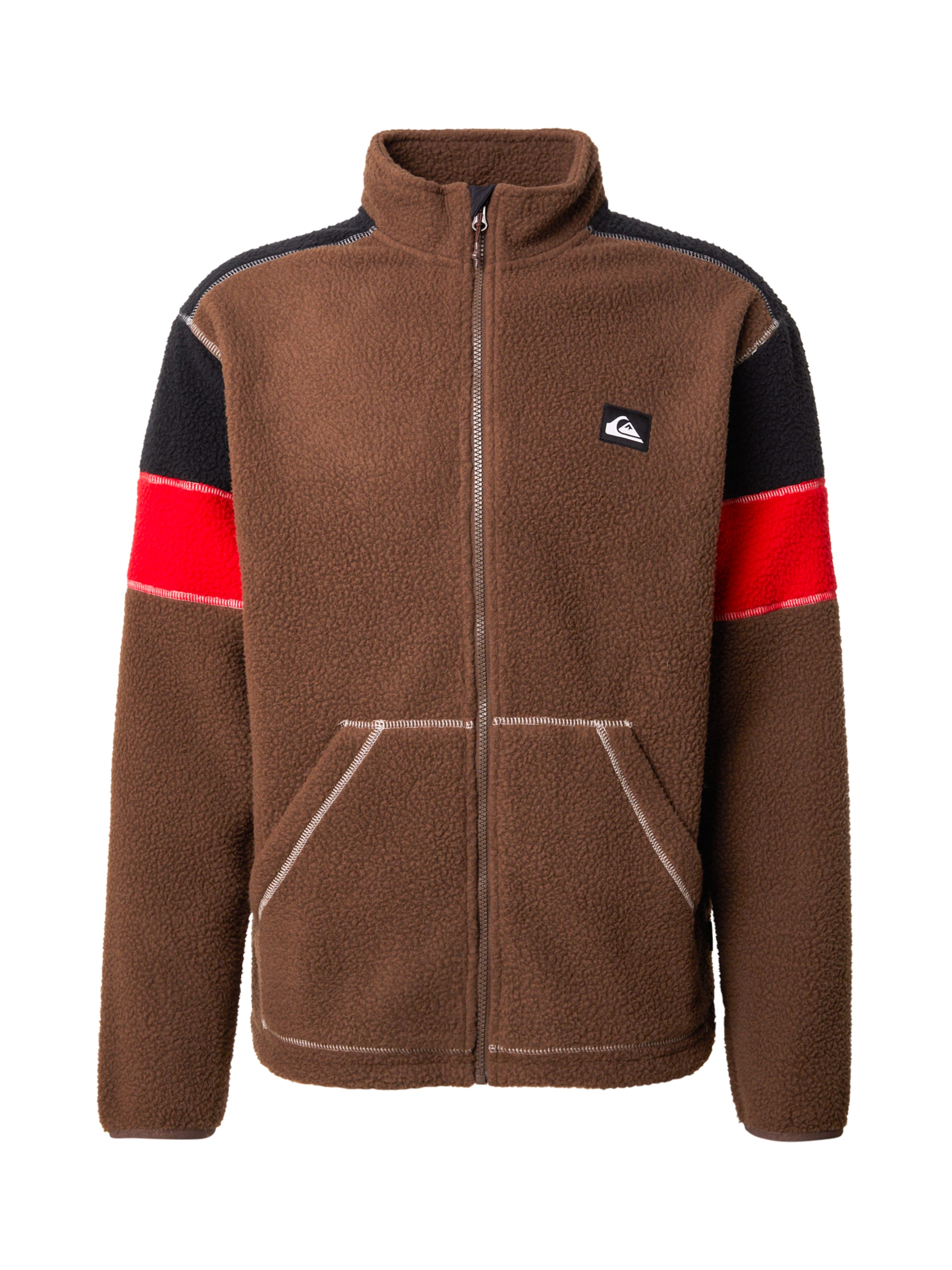 ruda QUIKSILVER Funkcinis flisinis džemperis &#x27;CLEAN COAST BLO&#x27;: priekis