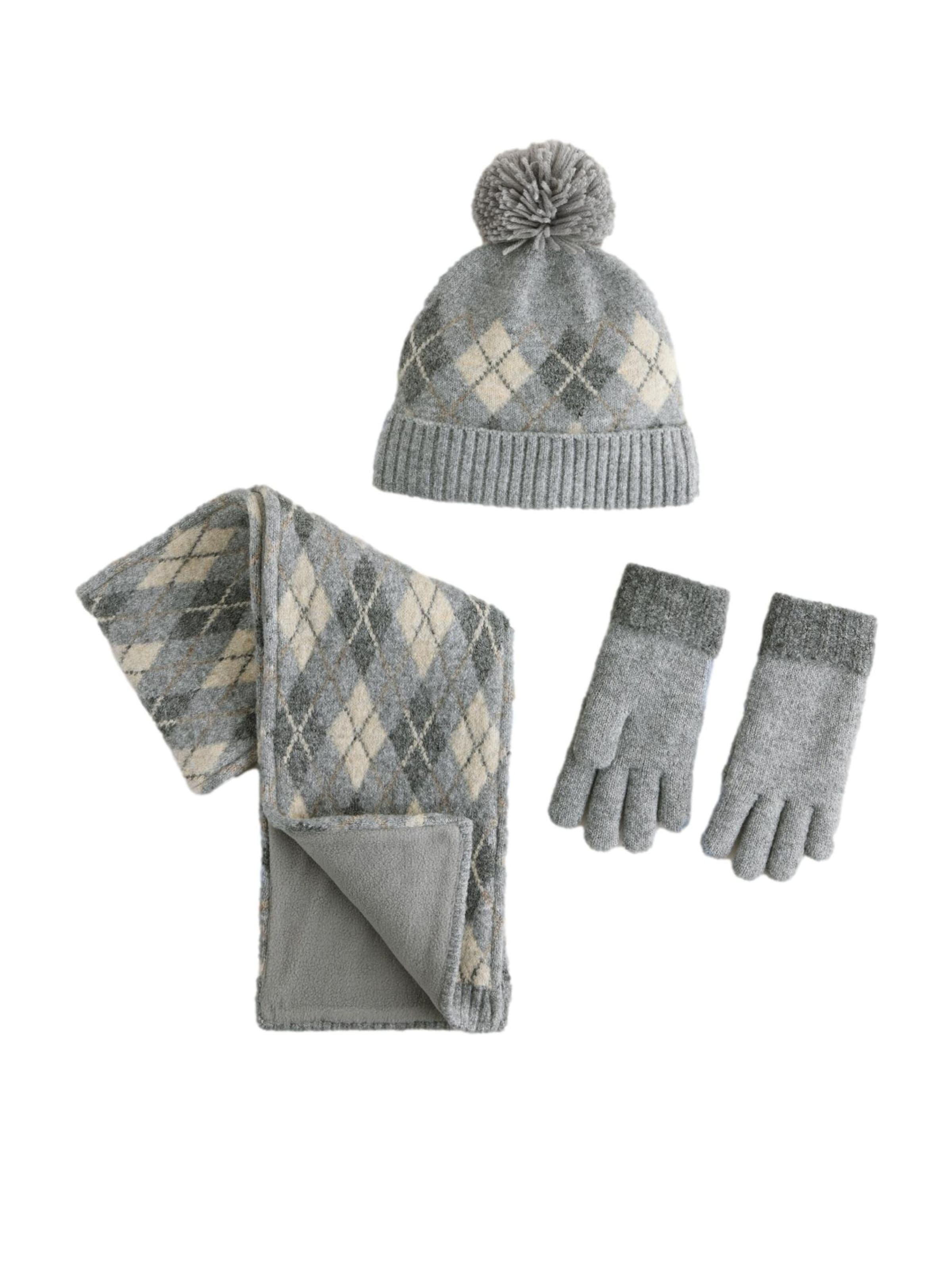 Next Set 'Mütze, Schal und Handschuhe' in Mischfarben: Vorderseite