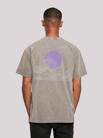 F4NT4STIC Shirt 'Kanagawa' in Grijs: voorkant