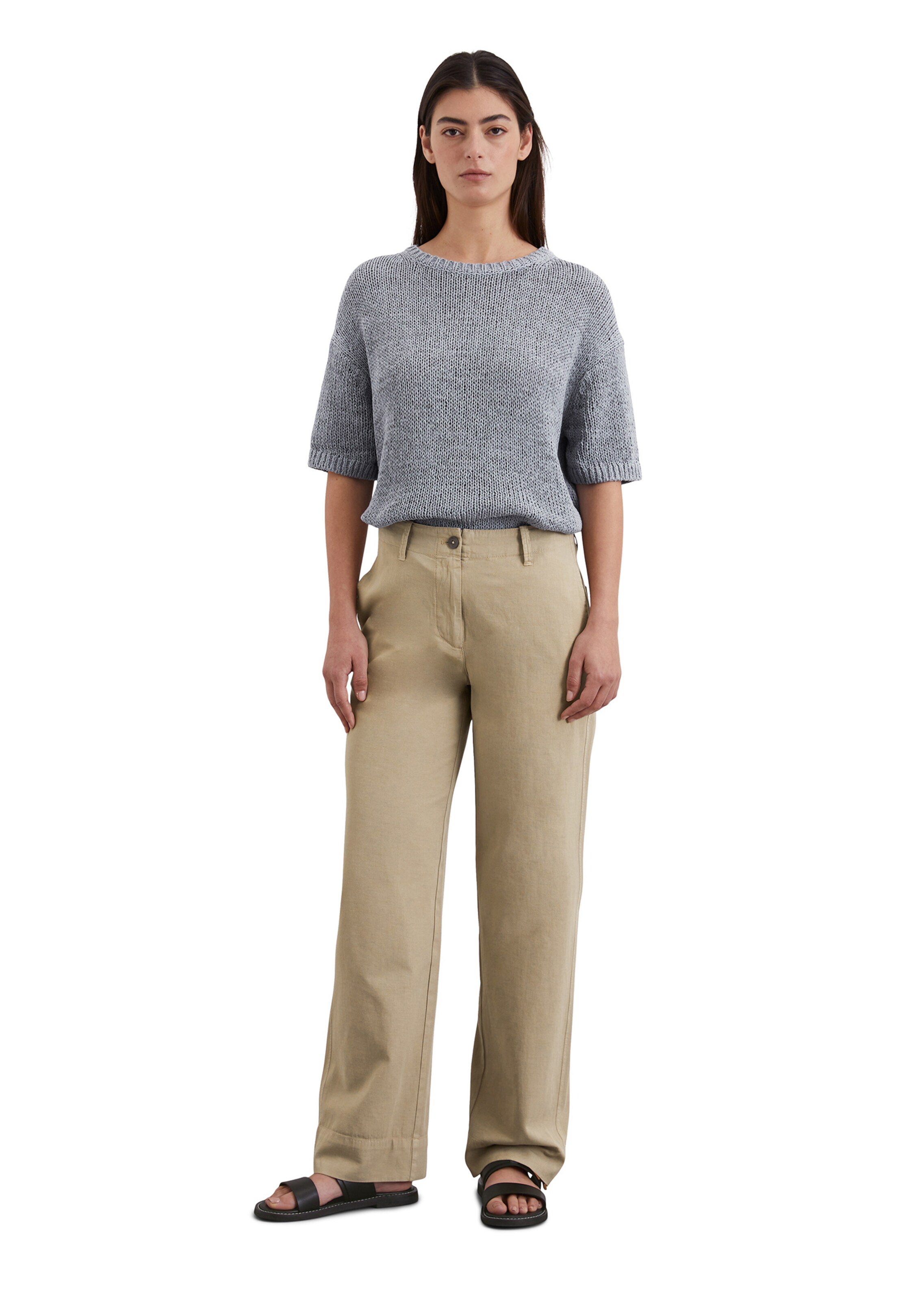 Marc O'Polo Широкий Штаны 'Lande' в Бежевый