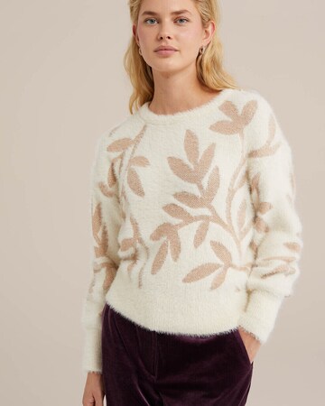 WE Fashion Свитер в Белый