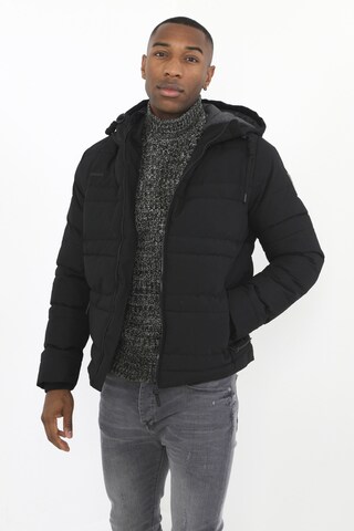 BRAVE SOUL Winter Jacket 'Bobbie' in Black: front