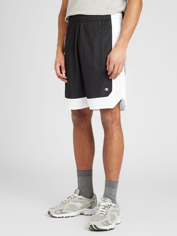 Champion Authentic Athletic Apparel Loosefit Sportshorts in Schwarz: predná strana