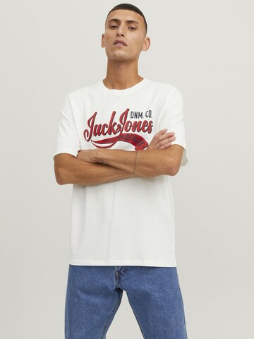 T-Shirt JACK & JONES en blanc : devant