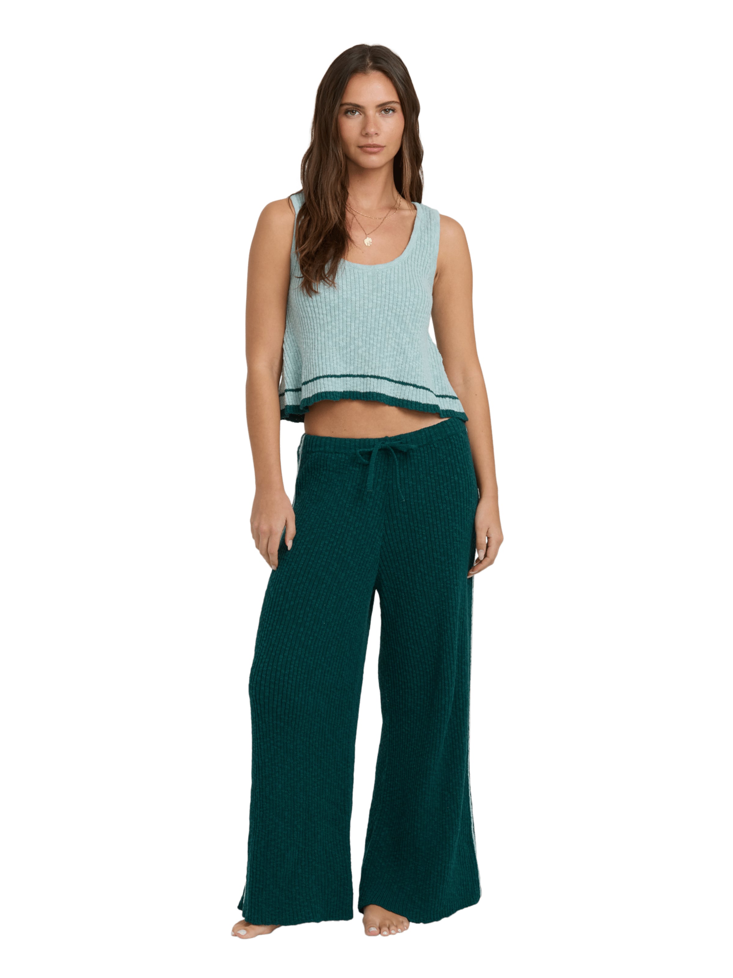 BILLABONG Wide leg Pants in Green