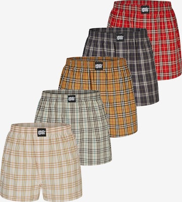 Lousy Livin Boxershorts 'Check' in Blauw: voorkant