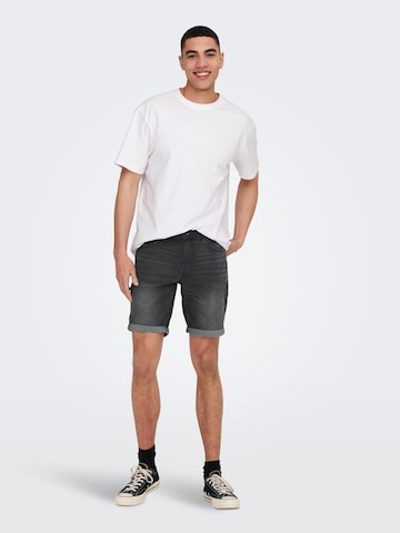 Only & Sons Regular Shorts 'Ply' in Grau