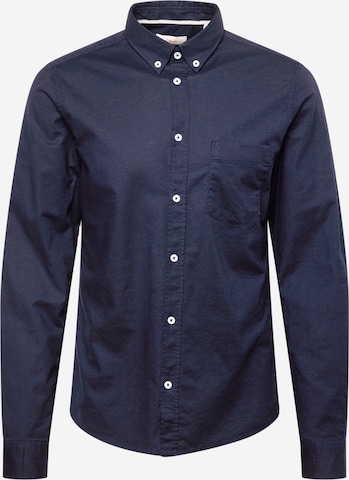 s.Oliver - Ajuste estrecho Camisa en azul: frente