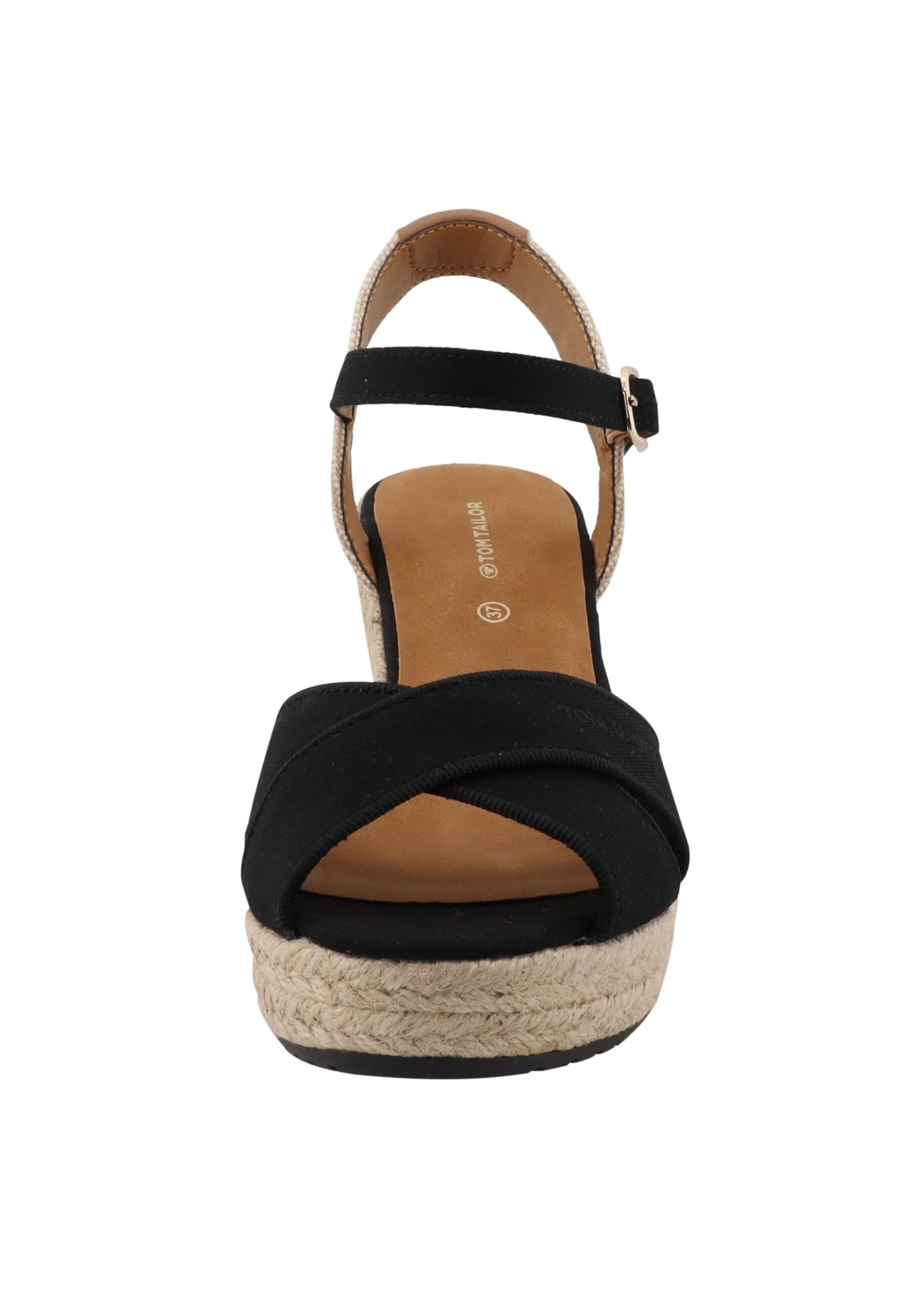 TOM TAILOR - Sandalias en negro