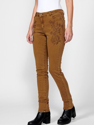 KOROSHI Slimfit Jeans in Beige