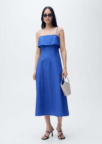 MANGO Kleid 'Nicola' in Blau: Vorderseite
