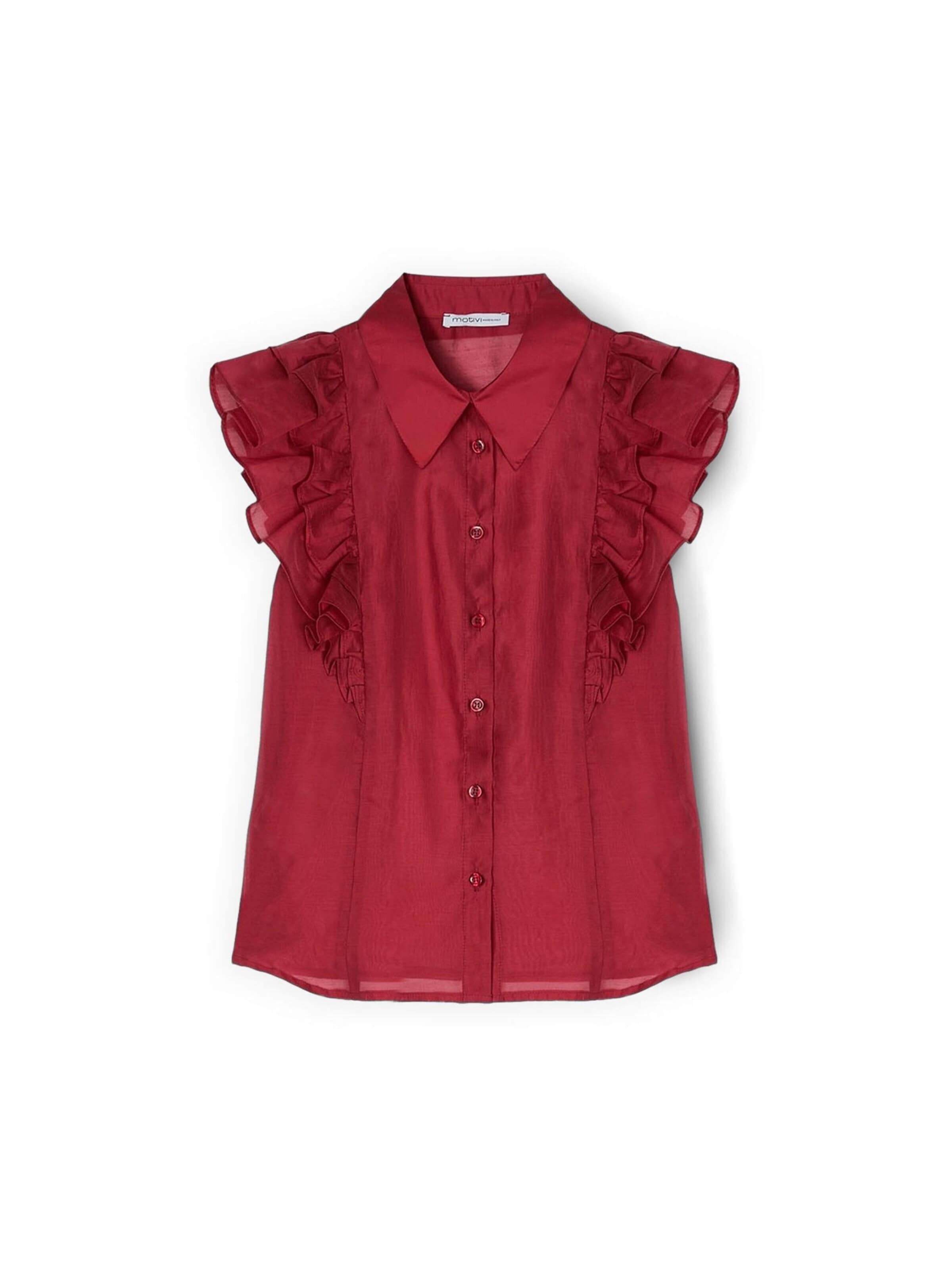 MOTIVI Blouse in XXS in de kleur Rood, Productweergave