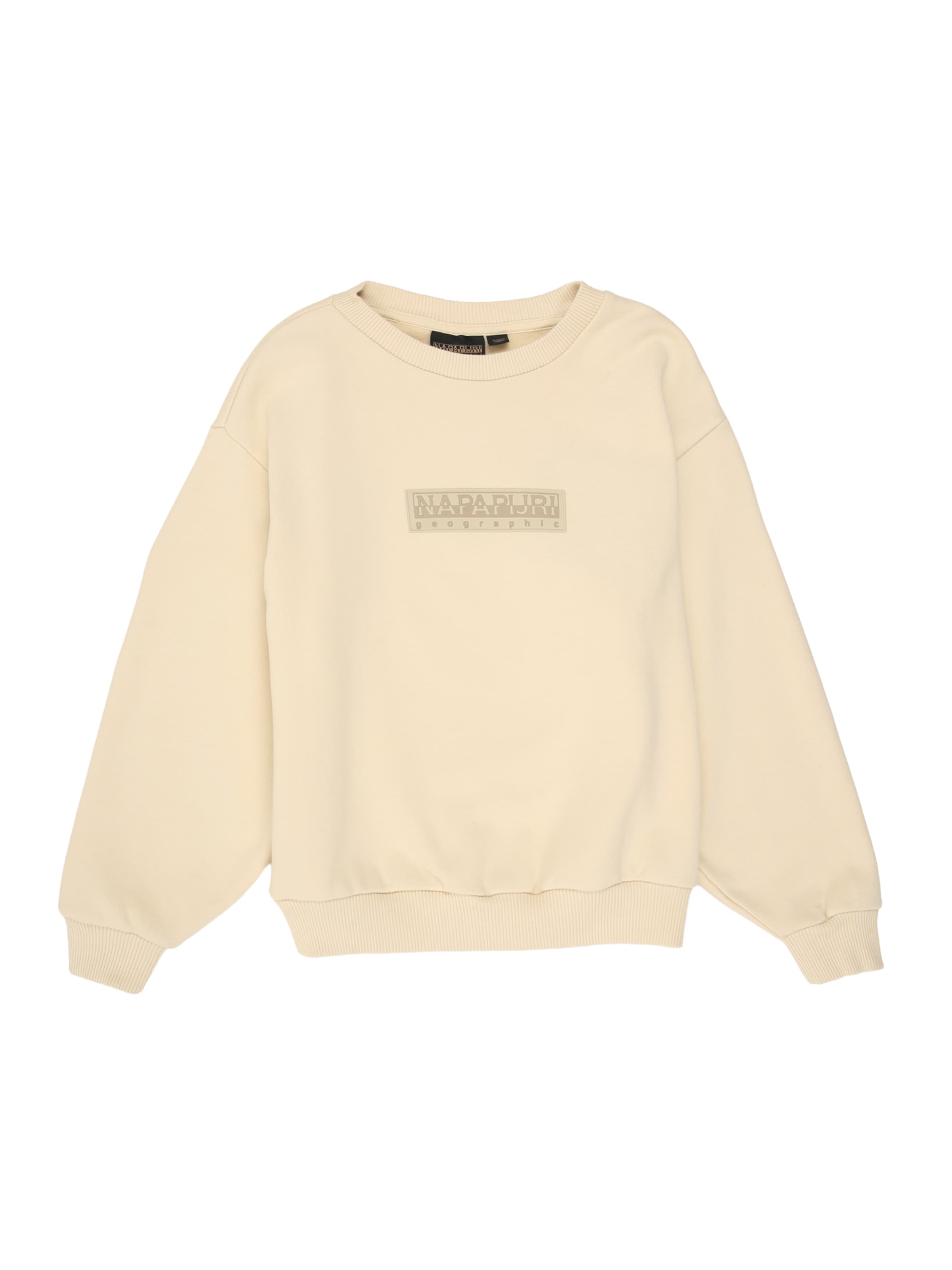 NAPAPIJRI Sweatshirt in 104 in kitt / chamois / brokat, Produktansicht