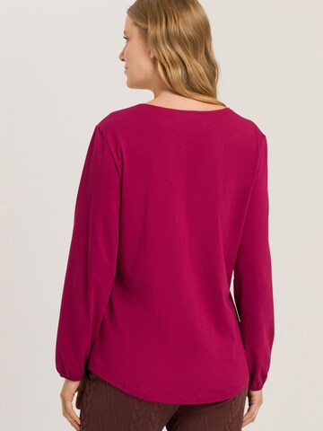 Hanro Longsleeve ' Natural Shirt ' in Rot