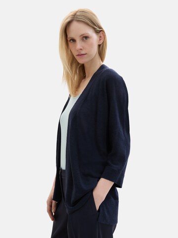 TOM TAILOR Gebreid vest in Blauw