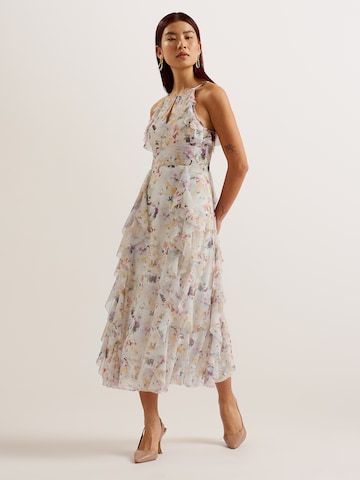 Ted Baker - Vestido de cocktail 'Lauriin' em branco: frente