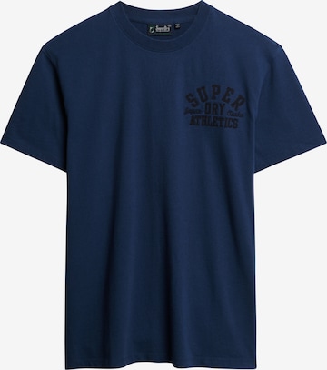 Superdry Shirt 'Besticktes Superstate Athletic' in Blauw: voorkant