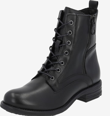 Palado Lace-Up Ankle Boots 'Lipari' in Black: front