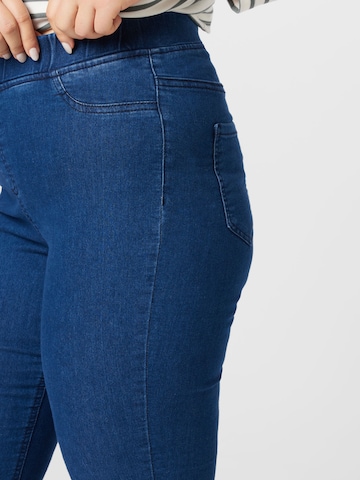 Zizzi Skinny Jeans pajkice 'ALMA' | modra barva