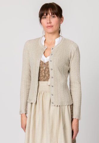 STOCKERPOINT Knit cardigan 'Jasmina' in Beige: front