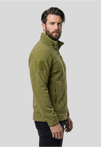 Brandit Fleecejacke 'Combat' in Grün