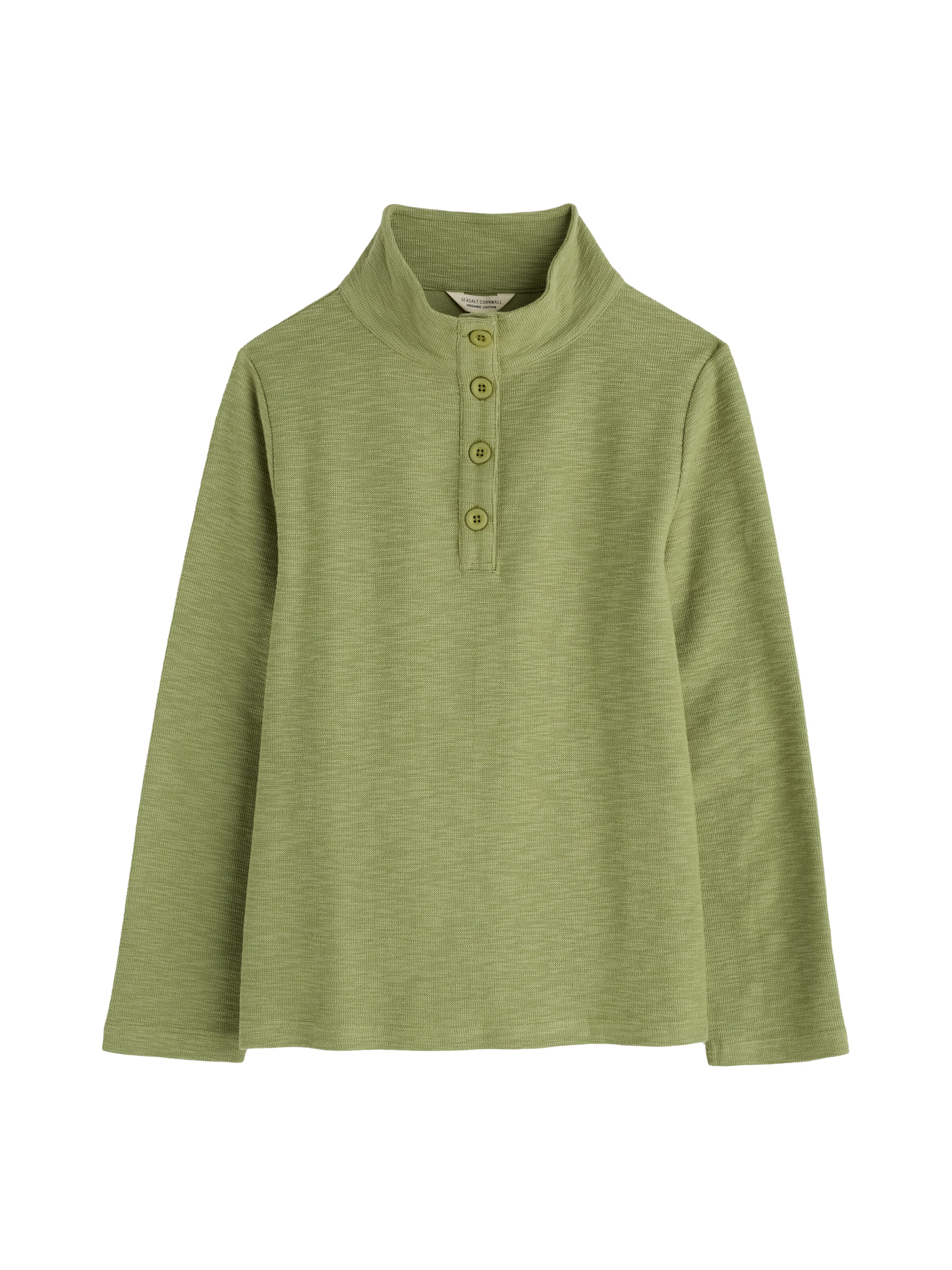 Seasalt Cornwall Svetr 'Last Boat' – zelená: přední strana