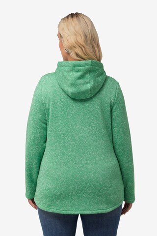 Ulla Popken Sweatjacke in Grün