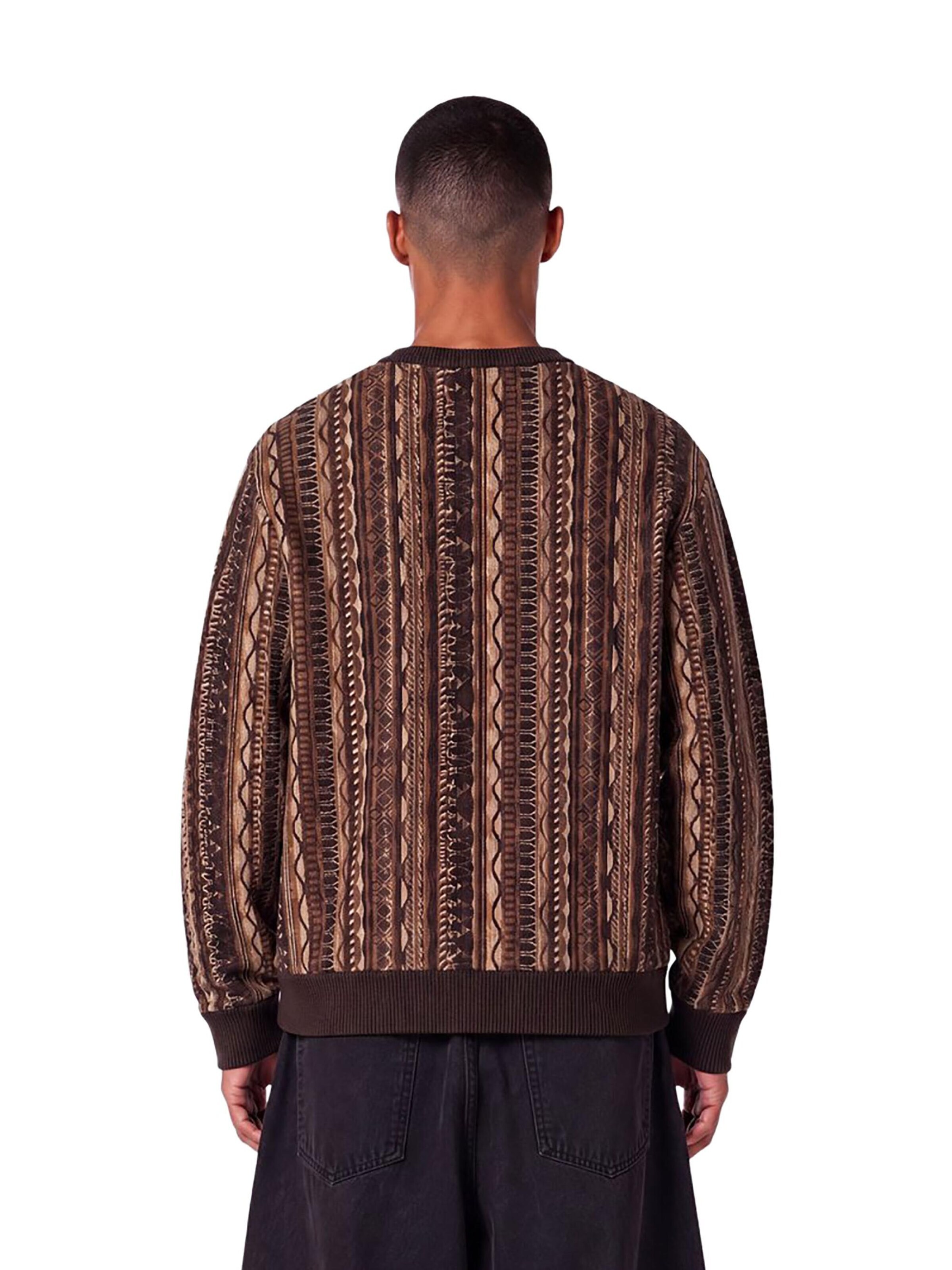Colucci Pullover 'AOP'‌‌‌‌‌‌‌‌‌‌ in Braun