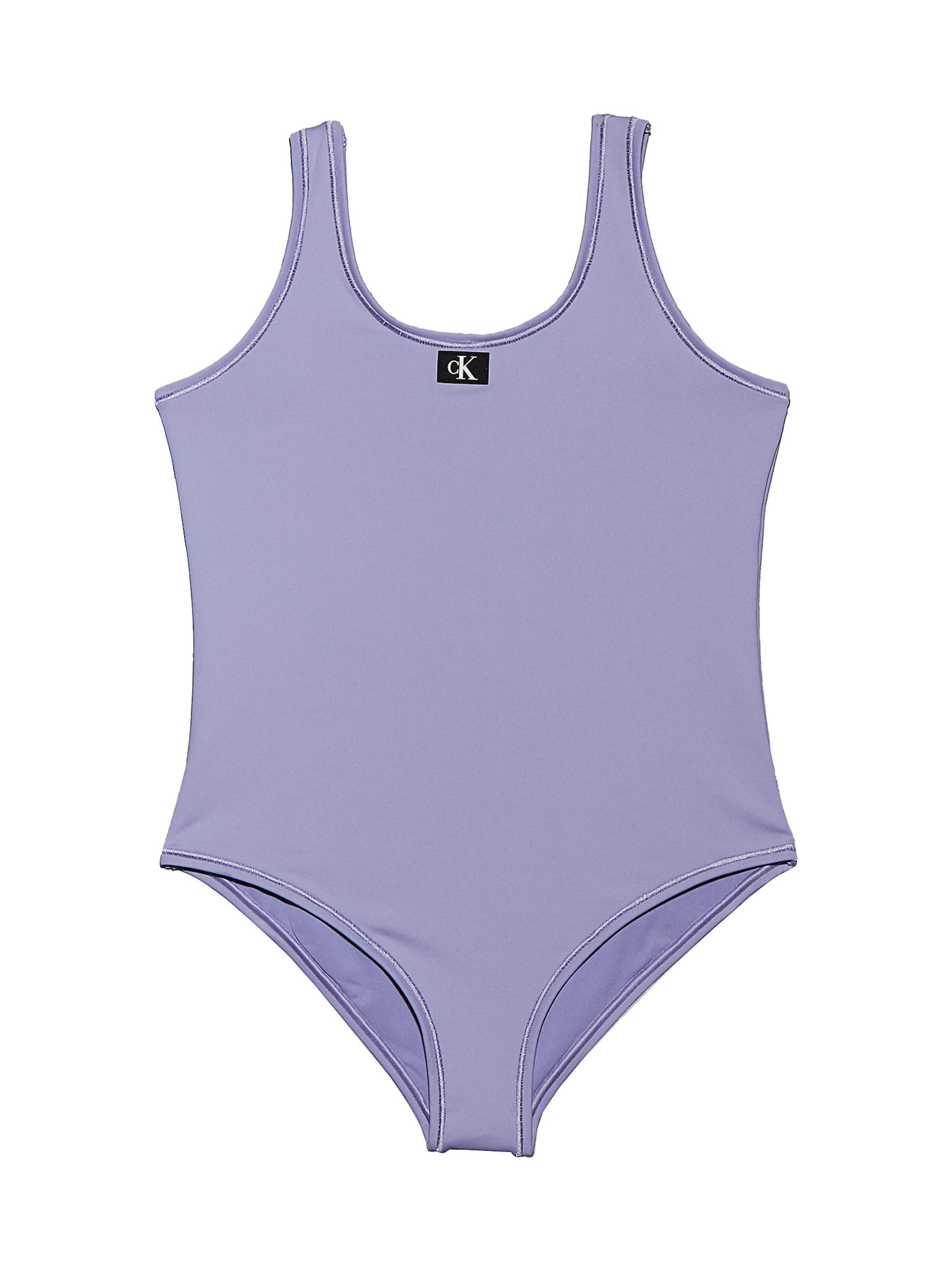 Calvin Klein Swimwear Swimsuit in Purple: front