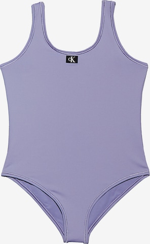 Maillot de bain Calvin Klein Swimwear en violet : devant