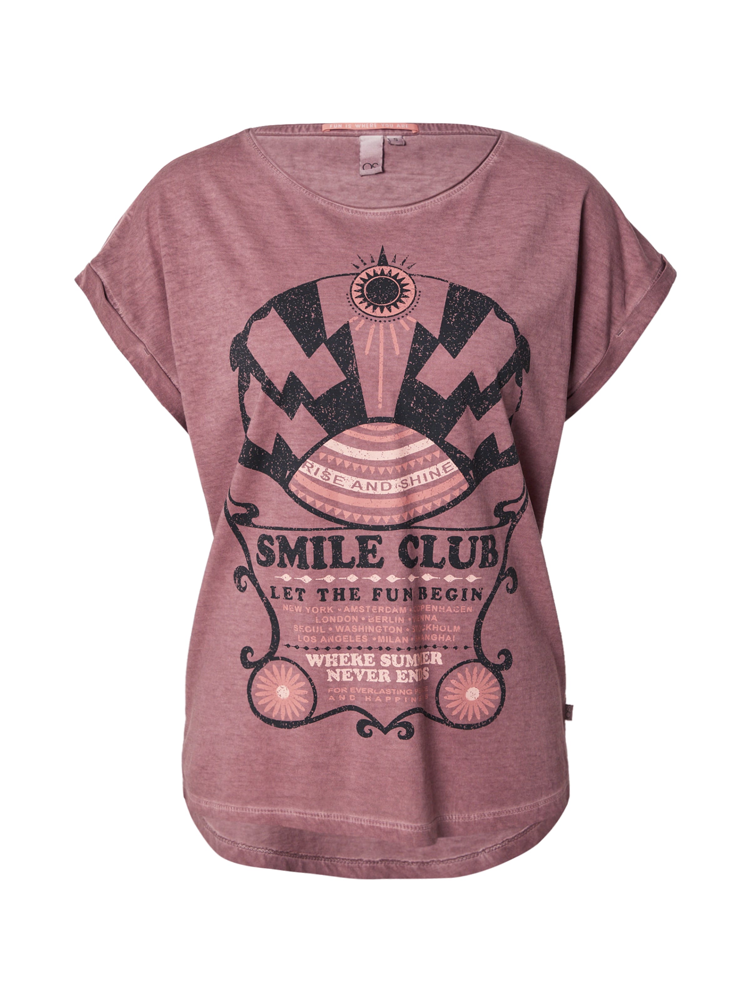 QS Shirt in Lila: voorkant