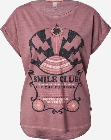 QS Shirt in Lila: Vorderseite