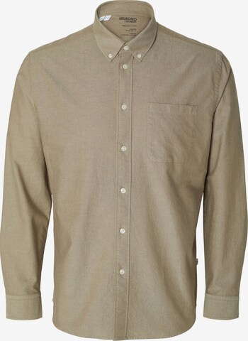 Coupe regular Chemise SELECTED HOMME en beige : devant