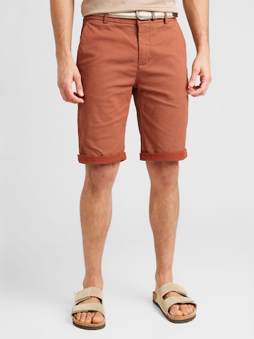 Lindbergh Regular Shorts 'Superflex' in Braun: predná strana