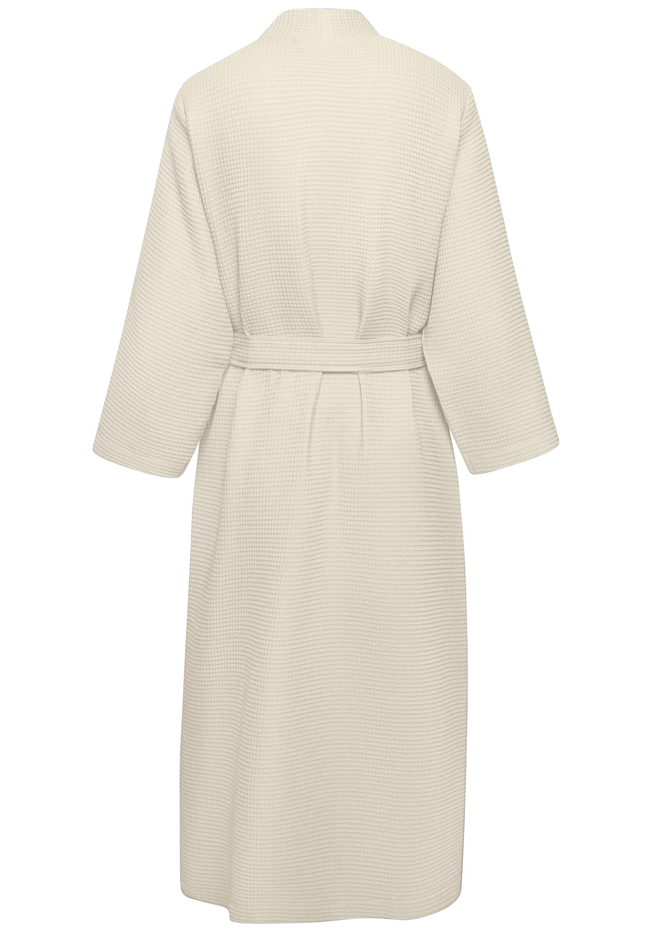 VIVANCE Long Bathrobe in Beige
