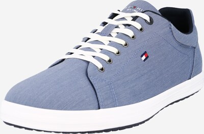 TOMMY HILFIGER Sneaker in blaumeliert / rot / weiß, Produktansicht