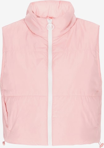 Gilet MIMO en rose : devant