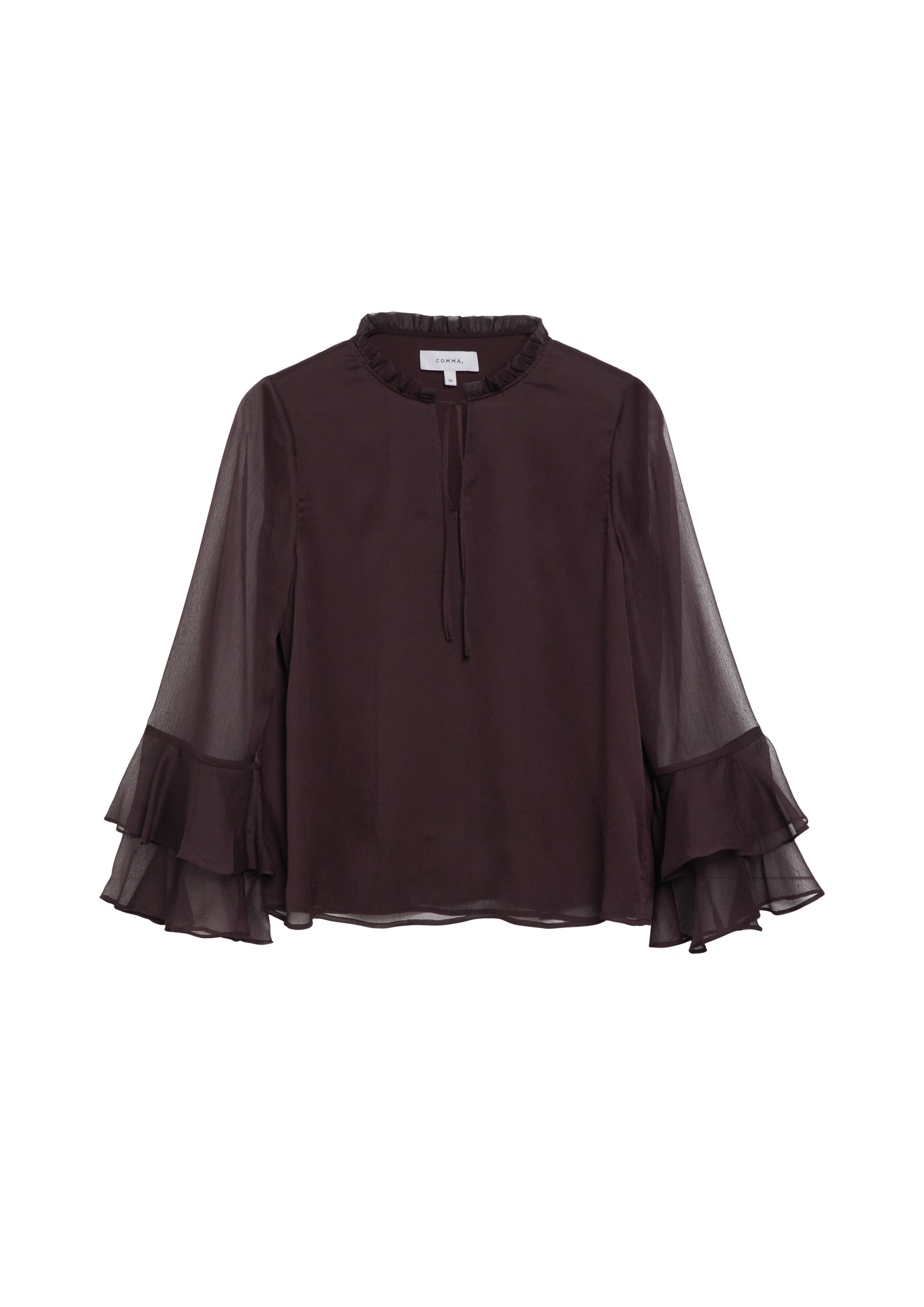 COMMA Blouse in Lila: voorkant