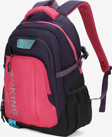 Aoking Backpack in Pink: front