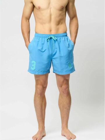 U.S. POLO ASSN. Badeshorts 'Alexander' i blå: forside